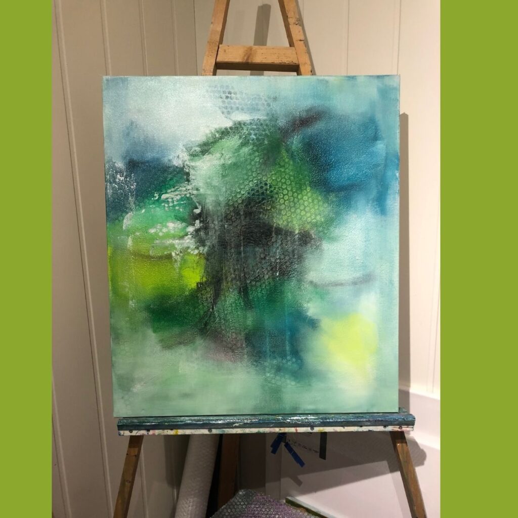 Det er frigjørende og gøy å leke også som voksen med farger og former uten rammer og regler.