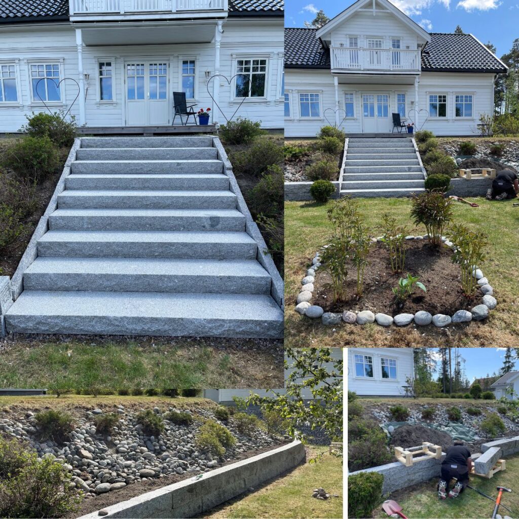 Balanse i livet skapes gjennom feng shui, her har vi ryddet og gjenopprettet balansen i hagen.