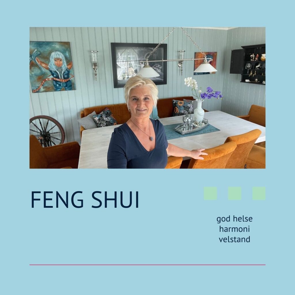 Gjennom feng shui fikk vi balanse i boligen. Gresset er grønnere der vi vanner.